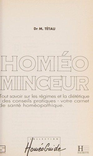 Couverture : Homeo-minceur
