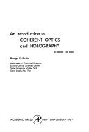Couverture : An Introduction to Coherent Optics and Holography