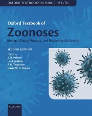 Couverture : Oxford textbook of zoonoses