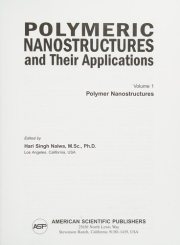 Couverture : Polymeric nanostructures and their applications