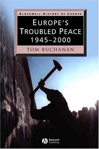 Couverture : Europe's troubled peace, 1945-2000