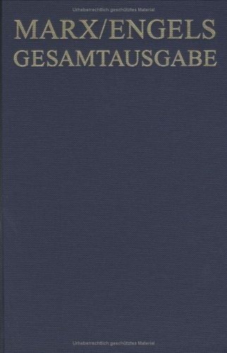 Couverture : Marx/Engels Gesamtausgabe (MEGA), BAND 31, Karl Marx / Friedrich Engels: Naturwissenschaftliche Exzerpte und Notizen, Mitte 1877 bis Anfang 1883 (German Edition)