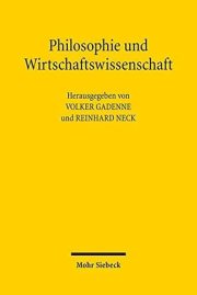 Couverture : Philosophie und Wirtschaftswissenschaft