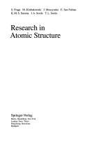 Couverture : Research in atomic structure