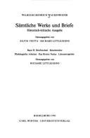 Couverture : Sämtliche Werke und Briefe