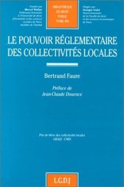 Couverture : Le pouvoir réglementaire des collectivités locales