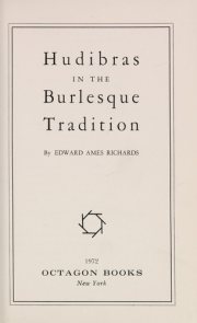 Couverture : Hudibras in the burlesque tradition.