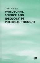 Couverture : Philosophy, science, and ideology in political thought