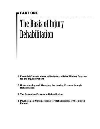 Couverture : Rehabilitation techniques for sports medicine and athletic training