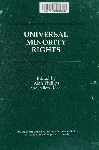 Couverture : Universal minority rights
