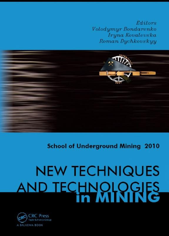 Couverture : New Techniques and Technologies in Mining