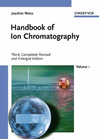 Couverture : Handbook of ion chromatography