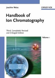 Couverture : Handbook of ion chromatography