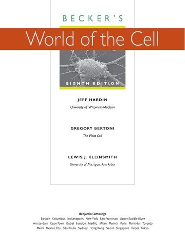 Couverture : Becker's World of the Cell