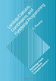 Couverture : Lambda-calculus, combinators, and functional programming