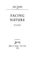 Couverture : Facing nature