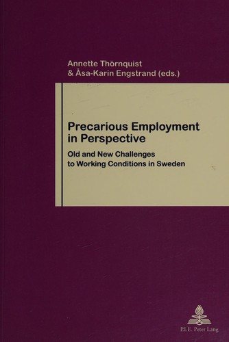 Couverture : Precarious employment in perspective