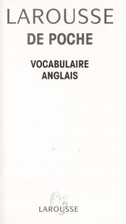 Couverture : Vocabulaire anglais