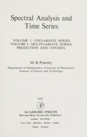 Couverture : Spectral analysis and time series.
