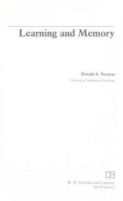 Couverture : Learning and memory