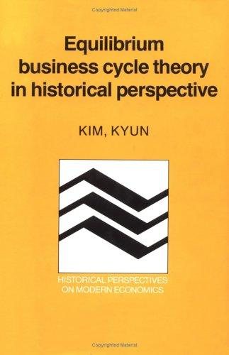 Couverture : Equilibrium business cycle theory in historical perspective