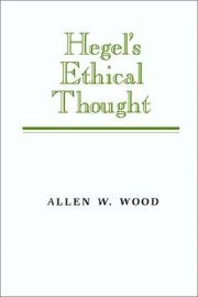 Couverture : Hegel's ethical thought
