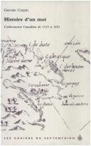 Couverture : Histoire d'un mot