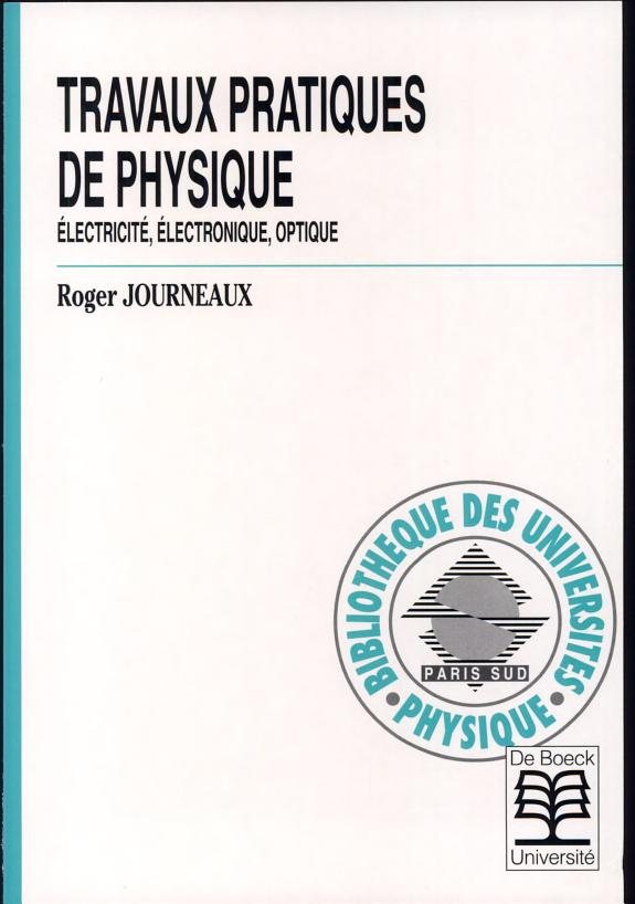 Couverture : Travaux pratiques de physique