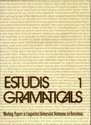 Couverture : Estudis gramaticals