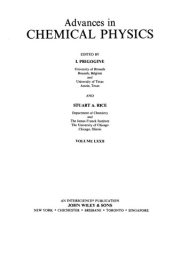 Couverture : Advances in Chemical Physics