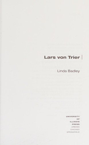 Couverture : Lars von Trier
