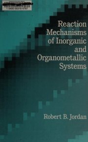 Couverture : Reaction mechanisms of inorganic and organometallic systems