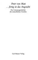 Couverture : ...fertig ist das Angesicht