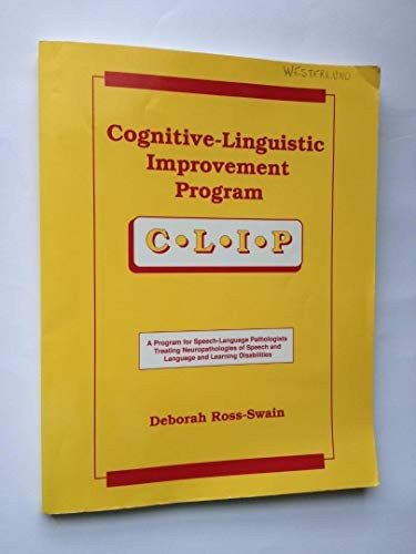 Couverture : Cognitive-linguistic improvement program (CLIP)
