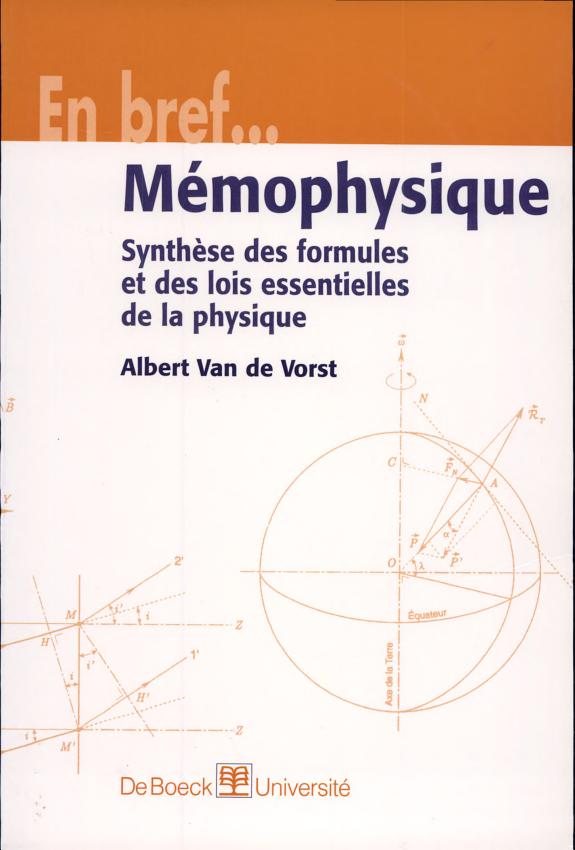 Couverture : Mémophysique