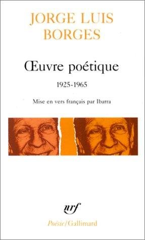 Couverture : Oeuvre poétique