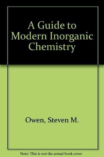 Couverture : A guide to modern inorganic chemistry
