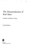 Couverture : The dematerialisation of Karl Marx