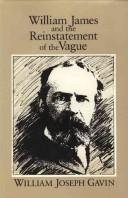 Couverture : William James and the reinstatement of the vague