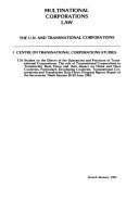 Couverture : The UN and transnational corporations