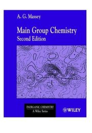 Couverture : Main Group Chemistry