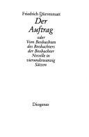 Couverture : Der Auftrag, oder, Vom Beobachten des Beobachters der Beobachter