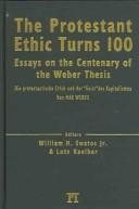 Couverture : The Protestant ethic turns 100