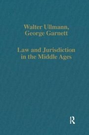 Couverture : Law and jurisdiction in the Middle Ages