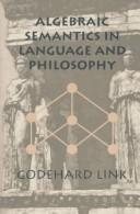 Couverture : Algebraic semantics in language and philosophy