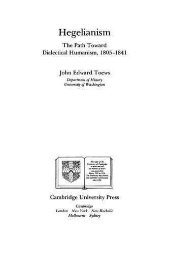 Couverture : Hegelianism