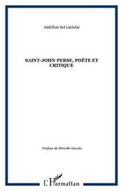 Couverture : Saint-John Perse, poète et critique