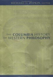 Couverture : The Columbia history of Western philosophy