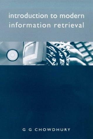 Couverture : Introduction to modern information retrieval