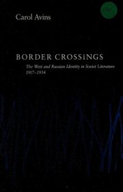 Couverture : Border crossings